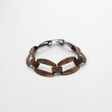 Santa Fe Vintage Hand-Stamped Copper Linked Bracelet