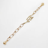 Archival Lulu "Lady" Bracelet Layered Lettering Chain