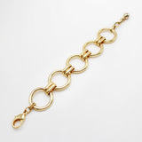 Vintage 1980's Chain Circle Link Bracelet