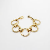 Vintage 1980's Chain Circle Link Bracelet