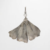 Vintage 1980's Sterling Silver Ginkgo Leaf Charm