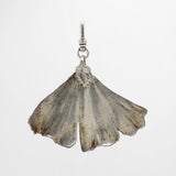 Vintage 1980's Sterling Silver Ginkgo Leaf Charm