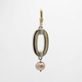 Vintage Archival Lulu Mixed Metal Blush Pearl Drop Charm