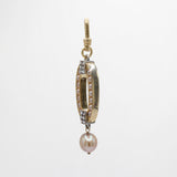 Vintage Archival Lulu Mixed Metal Blush Pearl Drop Charm