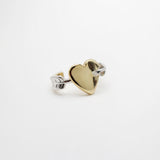 Archival Lulu Shot Through the Heart Mixed Metal Cupid Ear Cuff