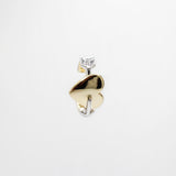 Archival Lulu Shot Through the Heart Mixed Metal Cupid Ear Cuff