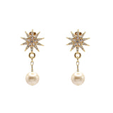 Electra Pearl Drop Stud Earrings