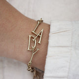 Archival Lulu "Lady" Bracelet Layered Lettering Chain