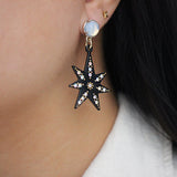 Archival Lulu 80s Inspired Aurora Borealis Spark Star Drop Earring