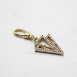 Vintage Lulu Element Double Crystal Arrow Charm