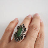 Santa Fe Sterling Silver Serpentine Filagree Work Ring