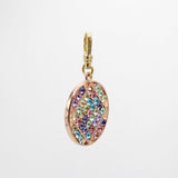 Vintage Lulu Pastel Crystal Palette Disc Charm