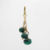 St. Paddy's Day Triple Antique Malachite Beloved Stone Drop Misa Charm