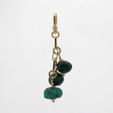 St. Paddy's Day Triple Antique Malachite Beloved Stone Drop Misa Charm