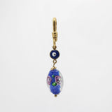 St. Paddy's Day Blue Rosette Vintage Murano Glass Evil Eye Charm