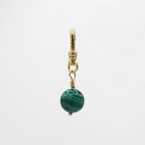 St. Paddy's Day Malachite Bead Orb Charm