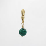 St. Paddy's Day Malachite Bead Orb Charm