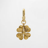 St. Paddy's Vintage Gold Plated Etched Four Leaf Clover