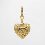 St. Paddy's Vintage Scrolled Puffy Heart Charm