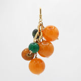 St. Paddy's Malachite, Amber and Bakelite Ball Bead Cluster