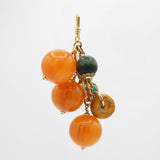 St. Paddy's Malachite, Amber and Bakelite Ball Bead Cluster