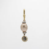 Archival Lulu Champagne Pearl Vintage Celluloid Bloom Charm