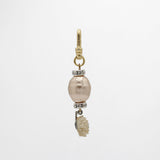 Archival Lulu Champagne Pearl Vintage Celluloid Bloom Charm