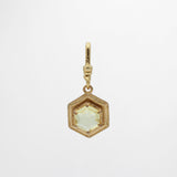 Archival Lulu Hexagon Peridot Colored Crystal Candyce Charm