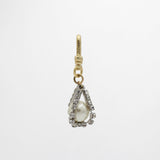 Vintage Crystal Drop Glass Pearl Verissima Charm