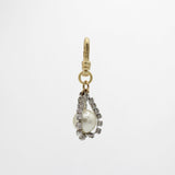 Vintage Crystal Drop Glass Pearl Verissima Charm