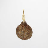 Antique Scrolled Acanthus Brass Hardware Charm