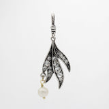 Archival Lulu Element Glass Crystal Pearl Frond Charm