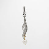 Archival Lulu Element Glass Crystal Pearl Frond Charm