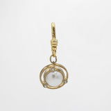 Archival Lulu Mini Glass Globe Pearl and Crystal On Air Charm