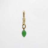 St. Paddy's Day Natural Vibrant Jade Antique Colette Charm