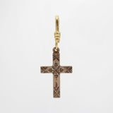 St. Paddy’s Day 10k Goldfill Engraved Victorian Cross Charm