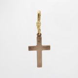 Antique 10k Goldfill Engraved Victorian Cross Charm