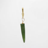 St. Paddy’s Day Vintage Spinach Jade Horn of Luck Charm