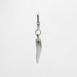 Vintage Frosted Silver Cornicello Luck O the Italian Charm