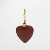 St. Paddy’s Day Victorian Goldstone Carved Heart Alex Charm