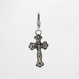 St. Paddy’s Day Hand-Tooled Western Silver Cross Katie Charm