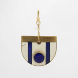 Antique Austrian Enamel Blue and White Shield Charm