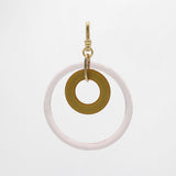 Vintage Loop de Loop Vintage Glass and Celluloid Ring Charm