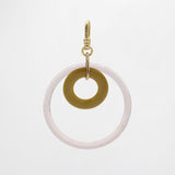 Vintage Loop de Loop Vintage Glass and Celluloid Ring Charm