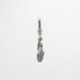 Antique Art Deco Jabot Crystalline Fan Charm