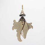 Archival Lulu Nightshade Mixed Media Nouveau Leaves-Inspired Charm