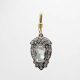 Archival Lulu Oval Glass Crystal Leafette Teardrop Viva Charm