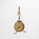 Vintage Tick Tock Goes the Clock 10 K GF Pearl Charm