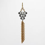 Archival Lulu Baguette Glass Crystal Art Deco Tassel Charm