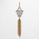 Archival Lulu Baguette Glass Crystal Art Deco Tassel Charm